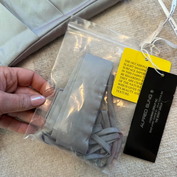 Alfred Sung Womens Draped Bodice Short Bridesmaid Dress D538 Atlantis NWT - Picture 5 of 11